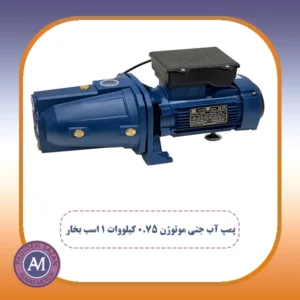 پمپ آب جتی موتوژن 1 اسب بخار، 3000 دور پوسته آلومینیومی